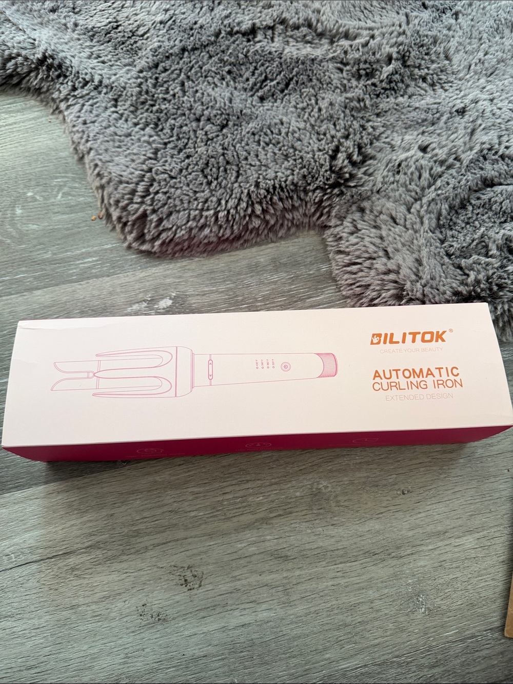 BRAND NEW Ilitok Automatic Curling Iron - Pink
